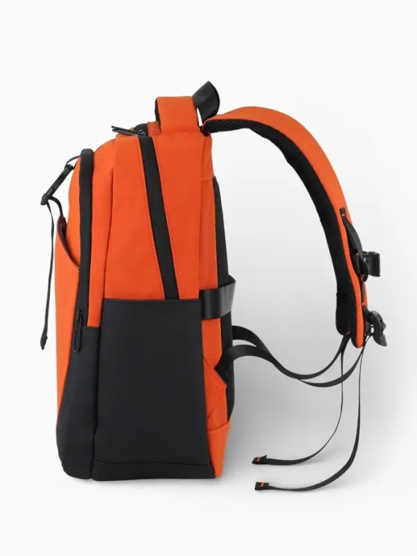 Рюкзак, 2 отделения, 3 кармана, водонепроницаемое дно, 27&times;13&times;38.5 см, оранжевый