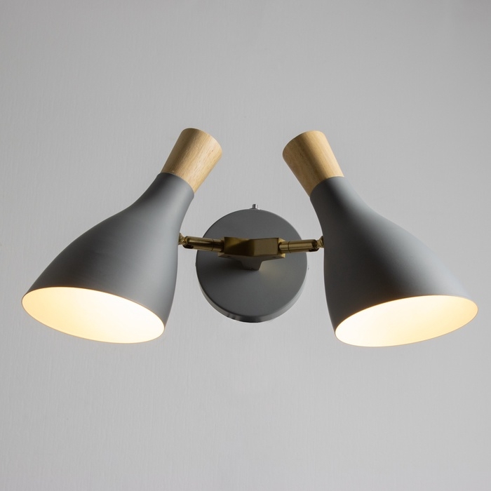 Бра "Марокко" 2хЕ27 40Вт серый 25х15х38см