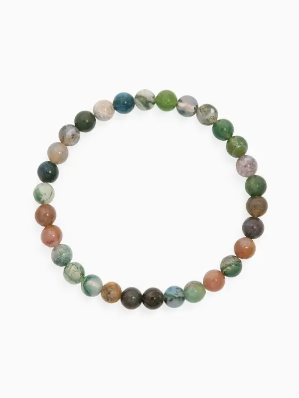 Набор браслетов из бусин &laquo;Лабрадор и Яшма&raquo;, 2 шт. шар №6