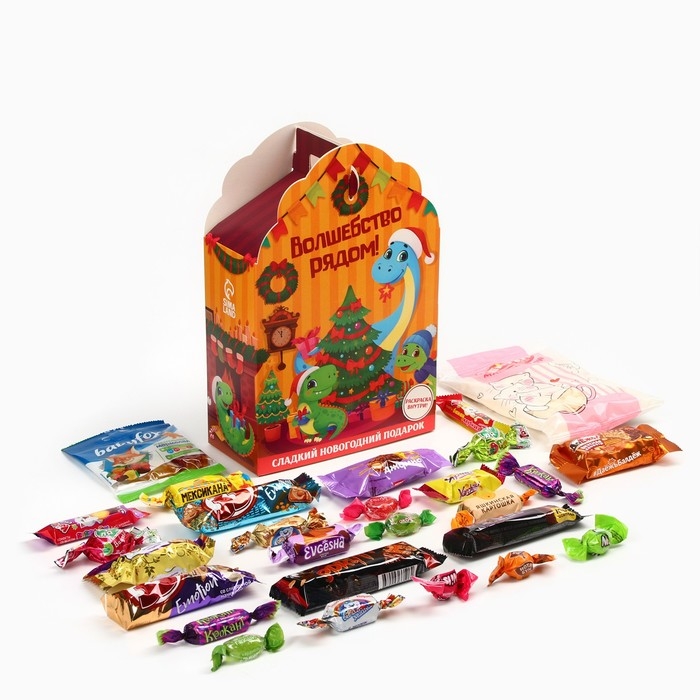 Сладкий подарок «Волшебство рядом»: шоколадные конфеты с раскраской, 500 г. Сладкий подарок «Волшебство рядом»: шоколадные конфеты с раскраской, 500 г.