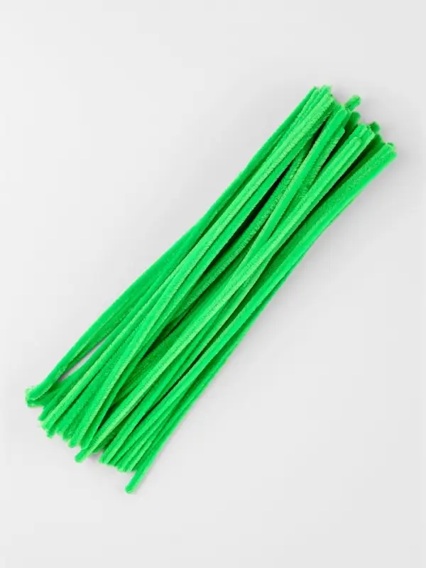 Синельная проволока, набор 50 шт., зелёная, 30 см