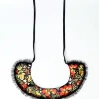 Карнавальный воротник "Народная краса" цвет чёрный Карнавальный воротник "Народная краса" цвет чёрный