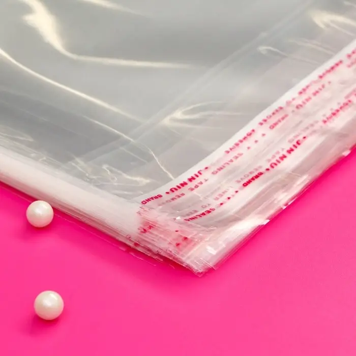 Пакет БОПП с клеевым клапаном, прозрачный для фасовки и упаковки, 40&times;50/4 см, 30 мкм