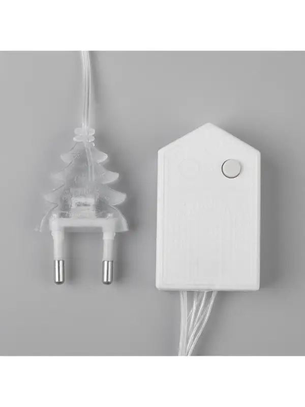 Гирлянда &laquo;Нить&raquo; 20 м, IP20, прозрачная нить, 200 LED, 8 режимов, 220 В, свечение белое