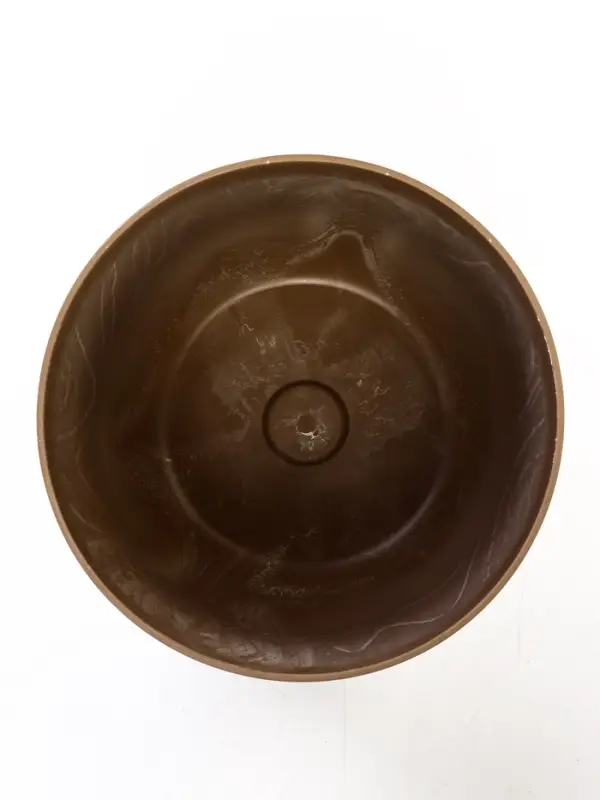 Кашпо со вставкой 3,7 л d22 см h20 см МИКРИТ бежевый слайн