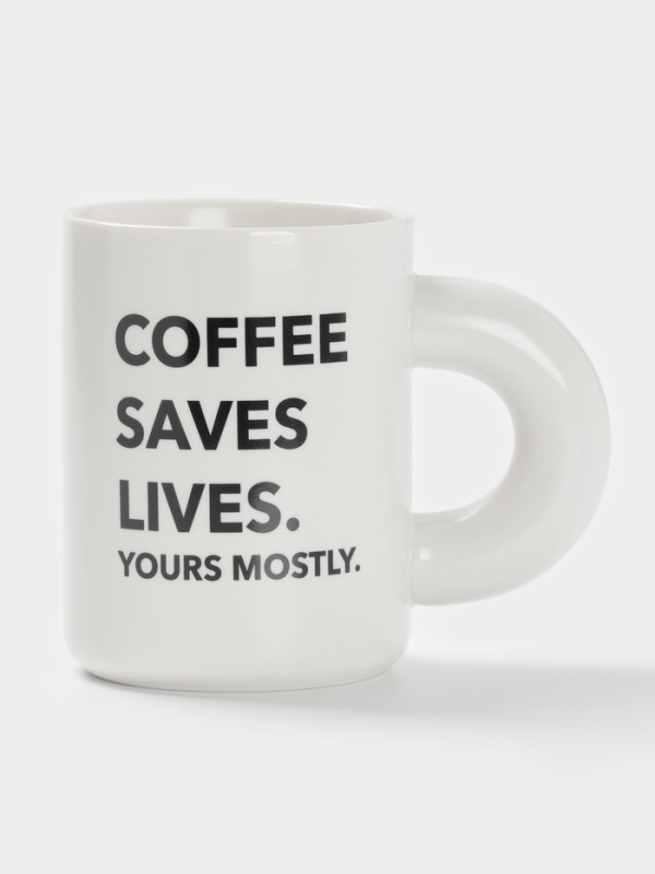 Кружка Доляна Кружка Доляна "Coffee tike" 12,5х8х10,8 см, цвет белый