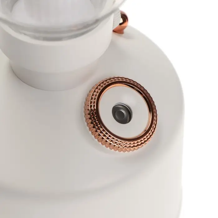 Увлажнитель воздуха &laquo;Керосинка&raquo; HM-19 ультразвуковой, 0.28 л, 1.5 Вт, 1200 мА/ч, USB, подсветка, эффект тумана, белый