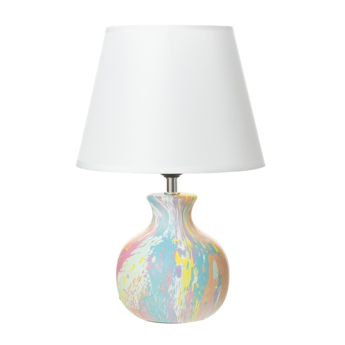 Настольная лампа Настольная лампа "Корин" Е27 40Вт синий-фиолетовый 22,5х22,5х32,5 см RISALUX