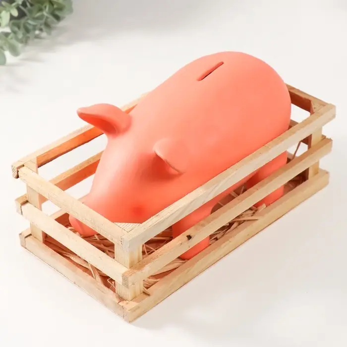 Копилка для денег &laquo;Свинка в загоне&raquo;, керамика, 26&times;14&times;14.5 см