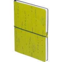 Блокнот А5 128л Attache Дикие травы клетк,мягк.обл,кожзам с блинт.тисн 3149