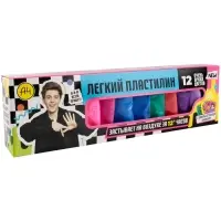 Игрушка в наборе Легкий пластилин Влад А4 12 шт очень яркие цвета коробка