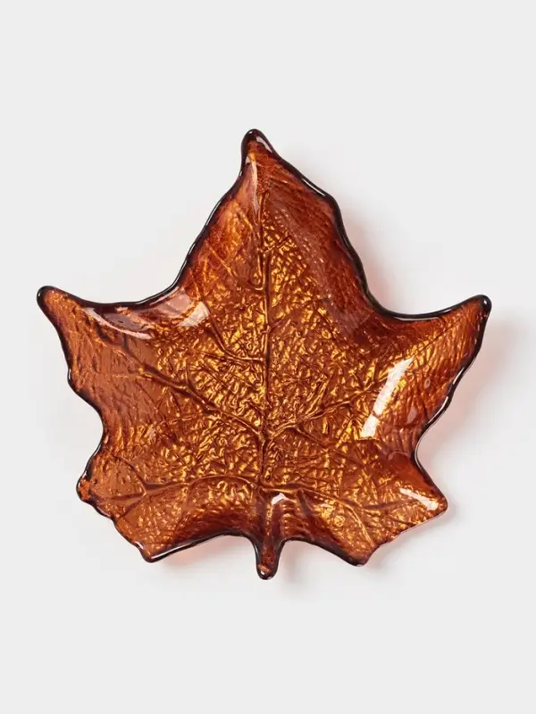 Блюдо сервировочное "КРАСКИ ОСЕНИ" 17 см, клен