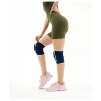 Наколенники спортивные ONLYTOP, верх 28 см, низ 25 см, универсальные, синие