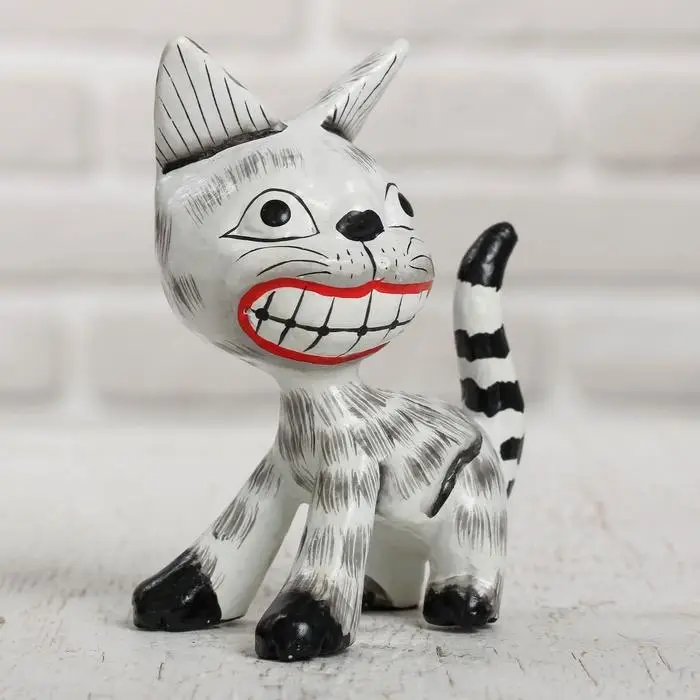 Сувенир дерево  Сувенир дерево "Кот улыбака" 9х5,5х11,5 см
