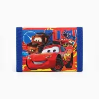 Кошелек детский на липучке &laquo;Тачки&raquo; синий 9&times;9&times;1