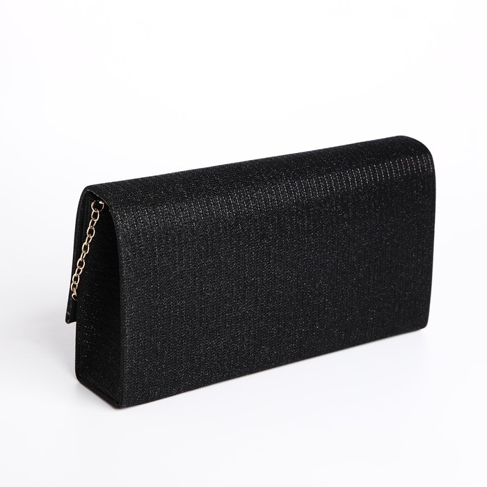 Сумка-клатч на магните, цвет чёрный