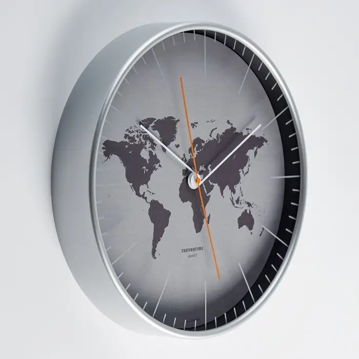 Часы настенные интерьерные &laquo;Материки&raquo;, d=30.5 см, бесшумные
