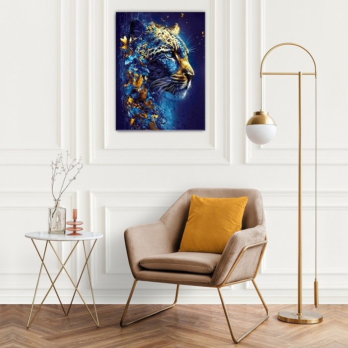 Картина по номерам с поталью «Неоновый леопард» 16 цветов, 40 × 50 см Картина по номерам с поталью «Неоновый леопард» 16 цветов, 40 × 50 см