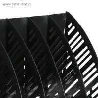 Лоток для бумаг А4, вертикальный, 5 отделений, чёрный