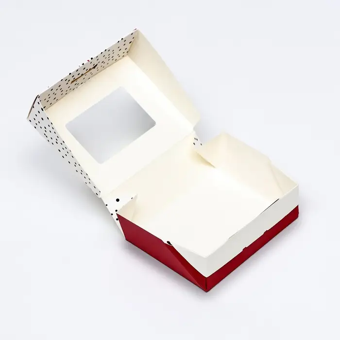 Коробка складная «Красный бант» 10×8×3.5 см