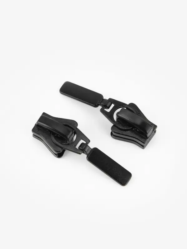 Бегунок для молнии &laquo;Трактор&raquo;, №8, 10 шт., чёрный