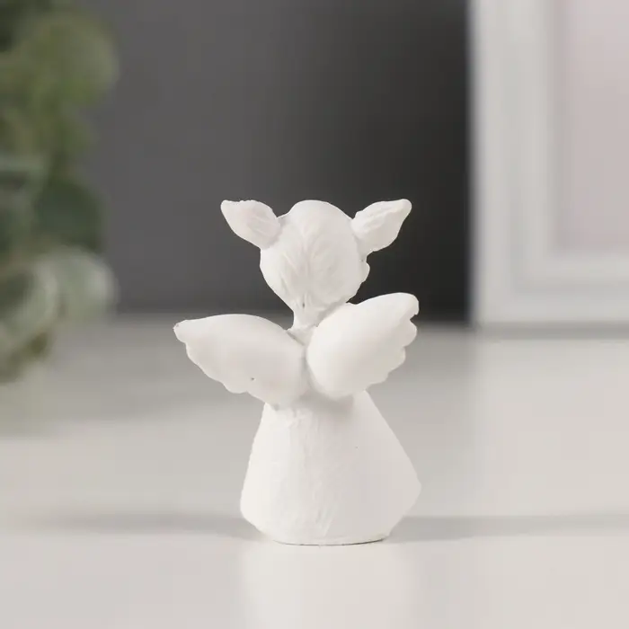 Фигурка полистоун &laquo;Девочка ангел с двумя хвостиками&raquo;, белый, 3.5&times;3&times;5.5 см, МИКС
