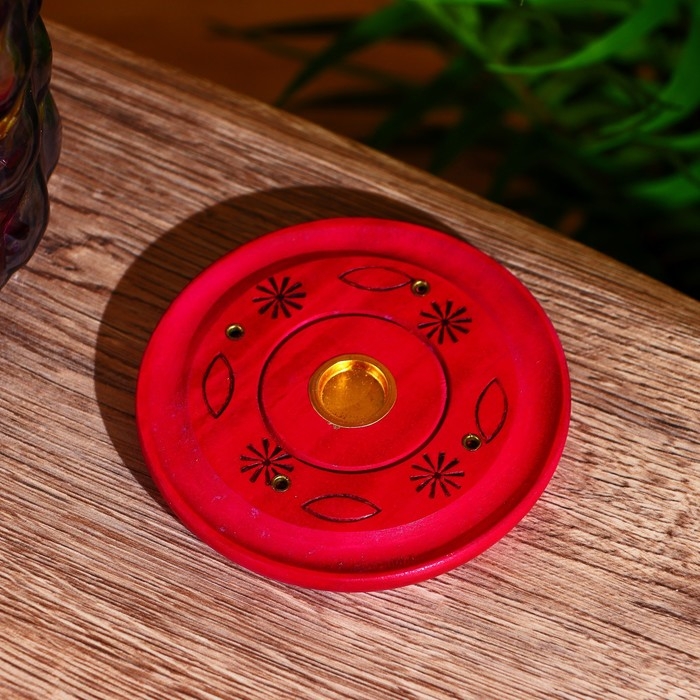 Подставка под благовония  Подставка под благовония "Яркие цвета" 10х10х1 см МИКС