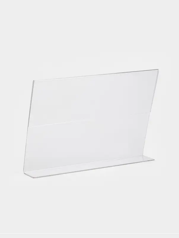 Односторонняя подставка А4 горизонтальная, 30&times;8&times;21 см, оргстекло 2 мм
