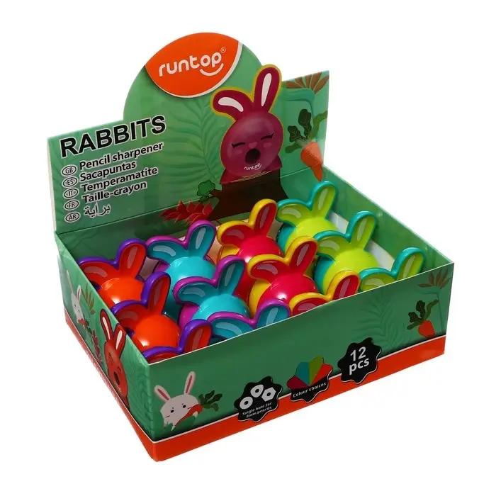 Точилка «Кролик», с контейнером, МИКС