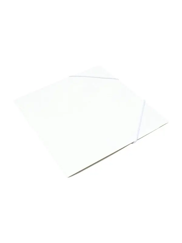 Папка на резинке А5, 500 мкм, Calligrata, корешок 15 мм, до 100 листов, белая