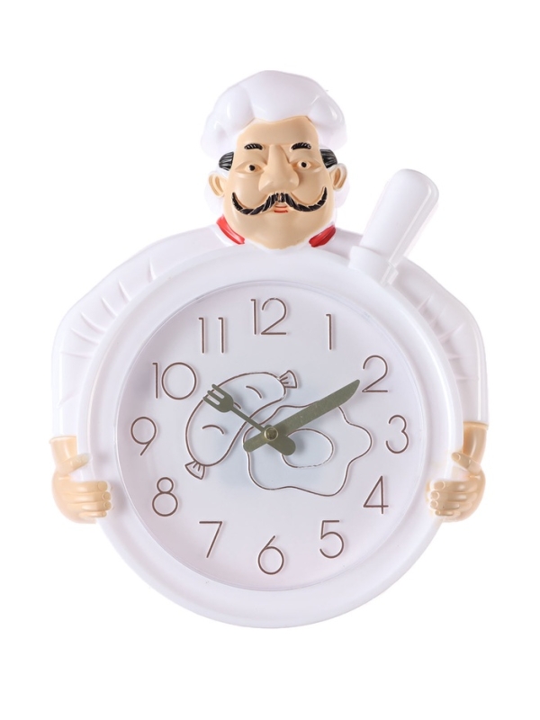 Часы настенные интерьерные, для кухни «Шеф», плавный ход, 29.5×23 см, d-16.5 см Часы настенные интерьерные, для кухни «Шеф», плавный ход, 29.5×23 см, d-16.5 см