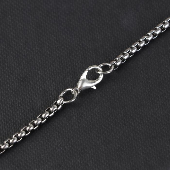 Кулон-амулет «Помпеи» перышко, цвет красный в чернёном серебре, 70 см