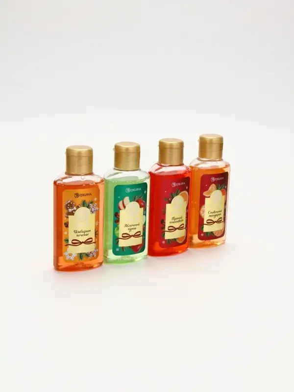 Гель для душа новогодний, аромат: пряный глинтвейн, 100 мл, Ural Lab