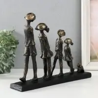 Фигурка полистоун &laquo;Весёлая компания&raquo; под металл, 30.4&times;6&times;22.6 см