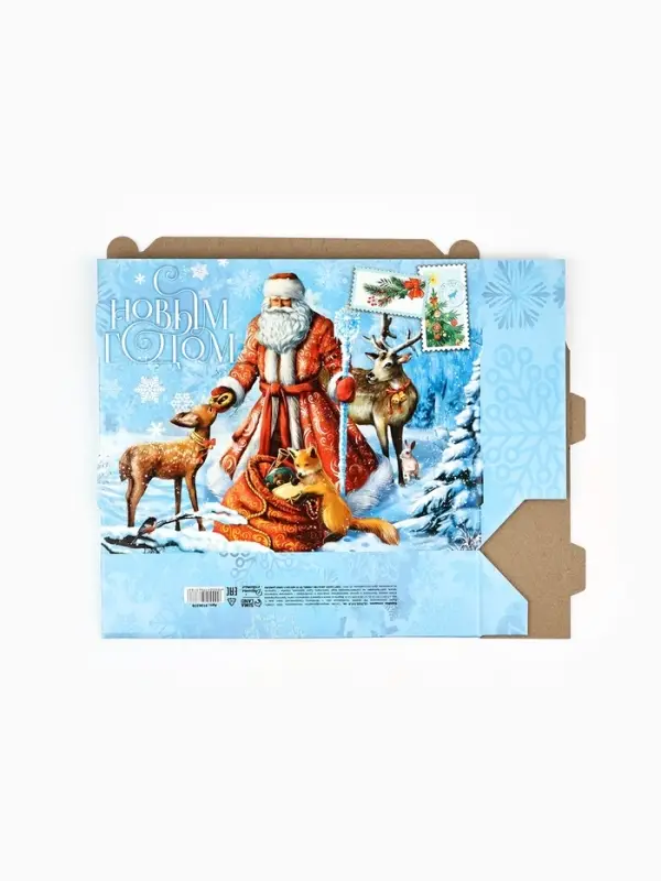 Коробка подарочная, самосборная &laquo;С новым годом&raquo;, 33.7&times;25.7&times;7.9 см