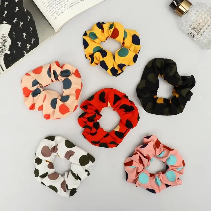 Резинка для волос "Орбита" галант круги, 10 см, микс