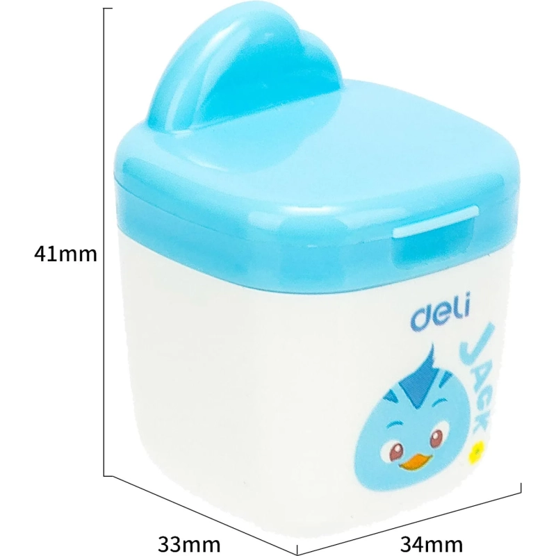 Точилка ручная Deli ER01300, 1 отверстие, с контейнером, пластик, ассорти