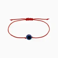 Браслет-оберег &laquo;Красная нить&raquo;, глазик крупный, синий, d=5.5 см