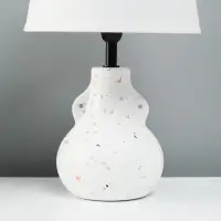Лампа настольная RISALUX &laquo;Каламбур&raquo;, Е14, 40 Вт, белая, 20&times;20&times;32 см