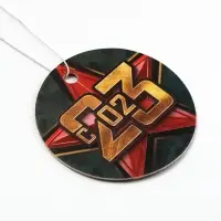 Ароматизатор бумажный круглый &laquo;23 февраля&raquo;, новая машина, 7.5&times;16.5 см