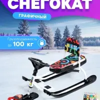 Снегокат &laquo;Тимка спорт 4-1&raquo;, ТС4-1/ГФ, со спинкой и ремнём безопасности