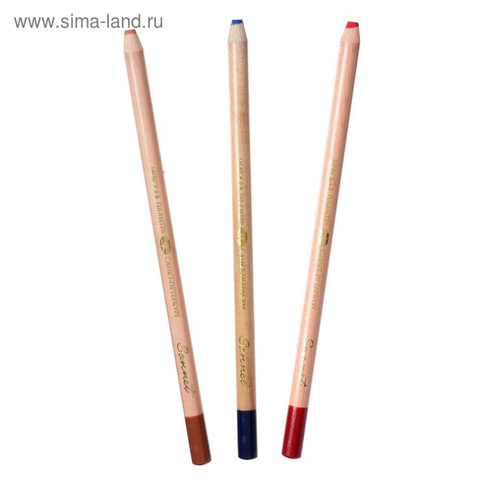 Пастель сухая в карандаше ЗХК Пастель сухая в карандаше ЗХК "Сонет", 24 цвета, 132411521