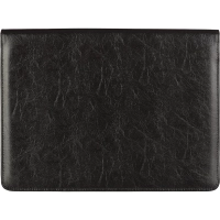 Папка деловая из кож/зам из кож/зам ЛИДЕР м129 с зажимом, черный, Россия