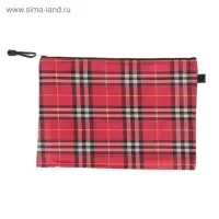 Папка-конверт на молнии Calligrata &laquo;Шотландка&raquo; А4, МИКС