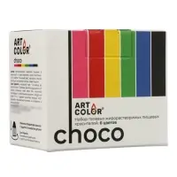 Набор гелевых жирорастворимых пищевых красителей Art Color choco, 6 цветов, 12 мл