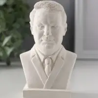 Бюст «Ельцин», 11×7×5 см, гипс