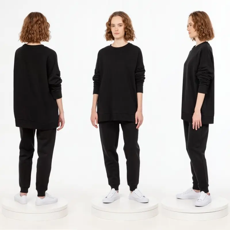 Свитшот унисекс S2, черный, размер XS/S Свитшот унисекс S2, черный, размер XS/S