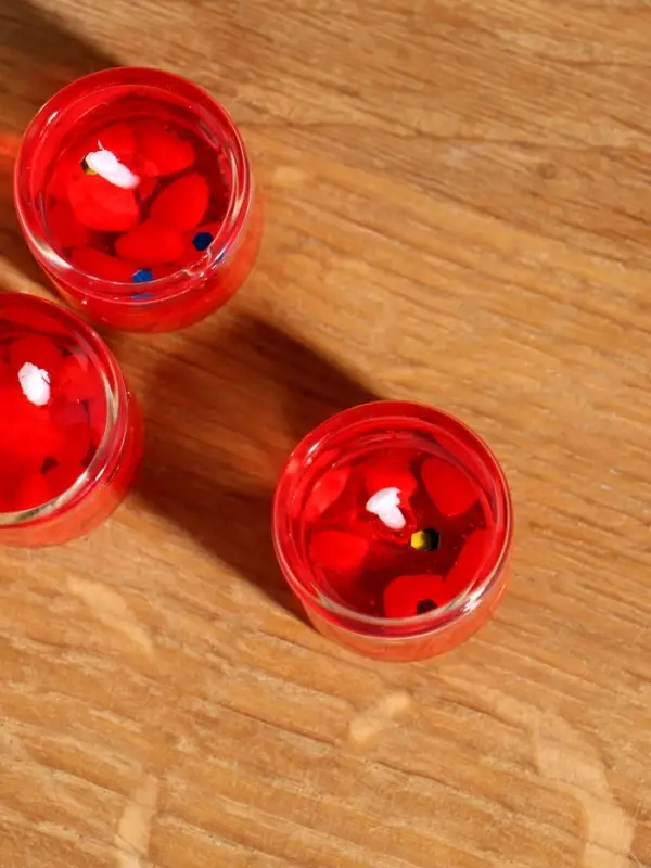 Набор гелевых свечей «Конь. С Новым годом!», 3 шт, красные, 2,5 х2,5 х 2,5 см Набор гелевых свечей «Конь. С Новым годом!», 3 шт, красные, 2,5 х2,5 х 2,5 см