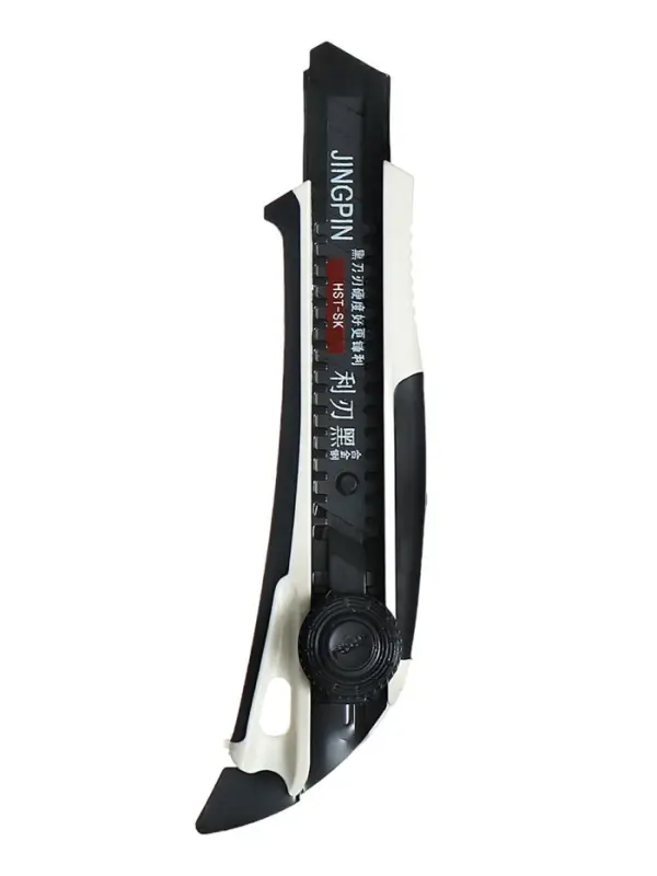 Нож канцелярский 18 мм корпус, чёрное лезвие, МИКС