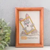 Фоторамка дерево 10х15 см, орех №1 (пластиковый экран)